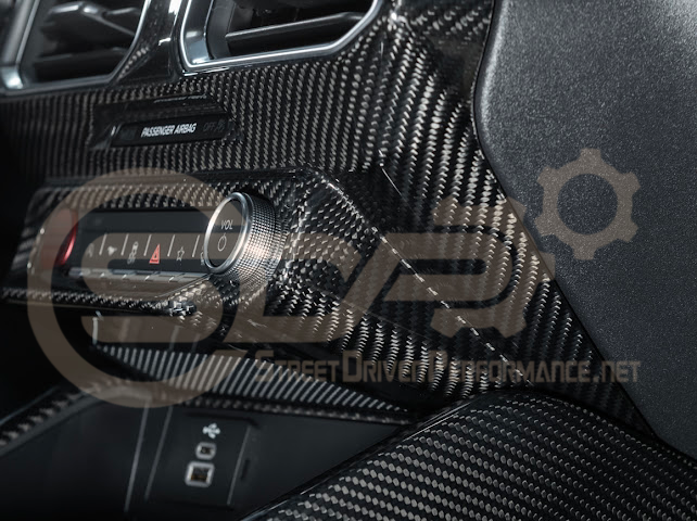 2024-UP FORD MUSTANG S650 | CARBON FIBER SINGLE SCREEN AC CONTROL CENTER SURROUNDING INTERIOR TRIM COVER